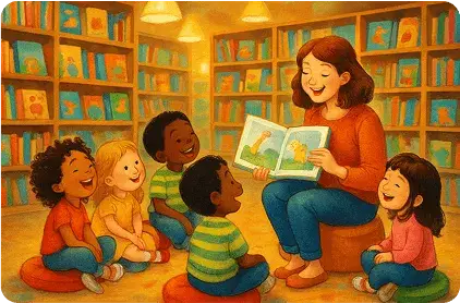 Children reading